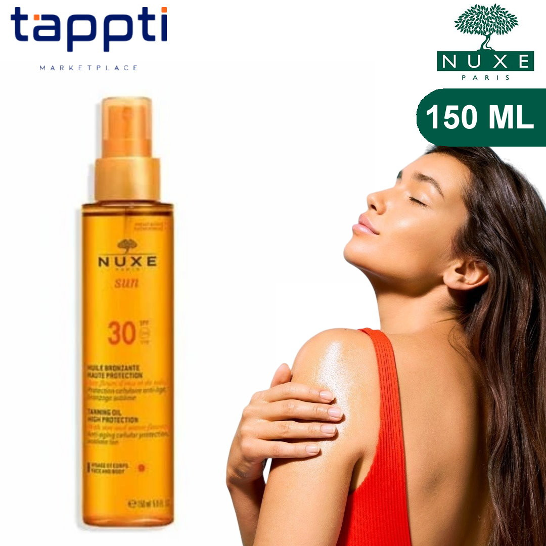 NUXE SUN HUILE BRONZANTE VISAGE TE CORPS SPF30, 150ML
