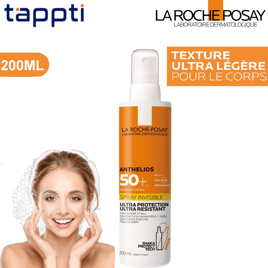 LA ROCHE POSAY ANTHELIOS SPRAY SOLAIRE INVISIBLE ULTRA PROTECTION SPF50+ -  200ML