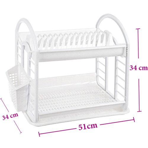 Égouttoir à Vaisselle Plastique -Blanc